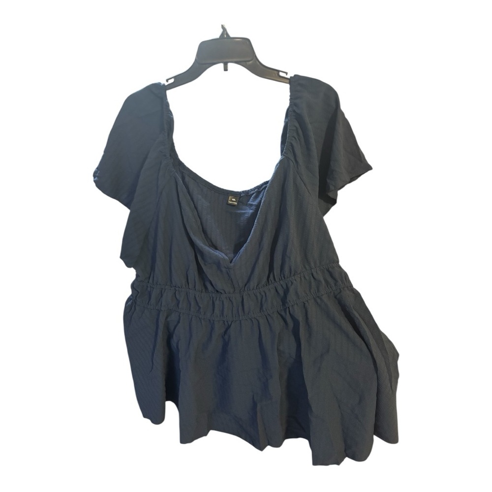 Elegant Navy Blue Women's Top